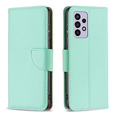 Coque Portefeuille Livre Cuir Etui Clapet B06F pour Samsung Galaxy A33 5G Vert