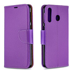 Coque Portefeuille Livre Cuir Etui Clapet B06F pour Samsung Galaxy A40s Violet