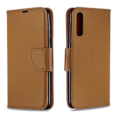 Coque Portefeuille Livre Cuir Etui Clapet B06F pour Samsung Galaxy A50 Marron