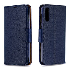 Coque Portefeuille Livre Cuir Etui Clapet B06F pour Samsung Galaxy A50S Bleu