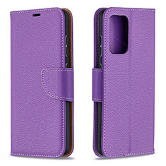 Coque Portefeuille Livre Cuir Etui Clapet B06F pour Samsung Galaxy A52 4G Violet