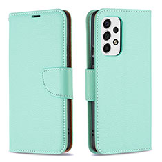 Coque Portefeuille Livre Cuir Etui Clapet B06F pour Samsung Galaxy A53 5G Vert