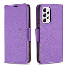 Coque Portefeuille Livre Cuir Etui Clapet B06F pour Samsung Galaxy A53 5G Violet