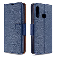 Coque Portefeuille Livre Cuir Etui Clapet B06F pour Samsung Galaxy A70E Bleu