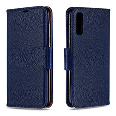 Coque Portefeuille Livre Cuir Etui Clapet B06F pour Samsung Galaxy A70S Bleu