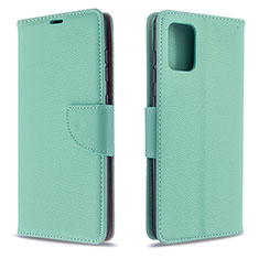 Coque Portefeuille Livre Cuir Etui Clapet B06F pour Samsung Galaxy A71 5G Vert