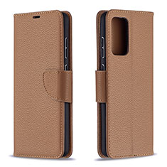 Coque Portefeuille Livre Cuir Etui Clapet B06F pour Samsung Galaxy A72 4G Marron