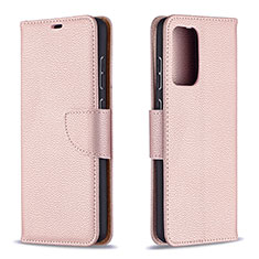 Coque Portefeuille Livre Cuir Etui Clapet B06F pour Samsung Galaxy A72 5G Or Rose