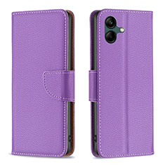 Coque Portefeuille Livre Cuir Etui Clapet B06F pour Samsung Galaxy F04 Violet