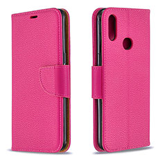 Coque Portefeuille Livre Cuir Etui Clapet B06F pour Samsung Galaxy M01s Rose Rouge