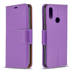 Coque Portefeuille Livre Cuir Etui Clapet B06F pour Samsung Galaxy M01s Violet