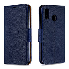 Coque Portefeuille Livre Cuir Etui Clapet B06F pour Samsung Galaxy M10S Bleu