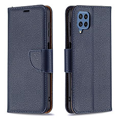 Coque Portefeuille Livre Cuir Etui Clapet B06F pour Samsung Galaxy M32 4G Bleu