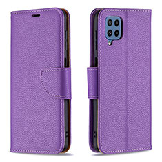 Coque Portefeuille Livre Cuir Etui Clapet B06F pour Samsung Galaxy M32 4G Violet