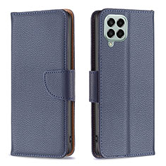 Coque Portefeuille Livre Cuir Etui Clapet B06F pour Samsung Galaxy M33 5G Bleu