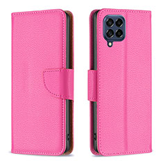 Coque Portefeuille Livre Cuir Etui Clapet B06F pour Samsung Galaxy M53 5G Rose Rouge