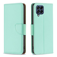 Coque Portefeuille Livre Cuir Etui Clapet B06F pour Samsung Galaxy M53 5G Vert