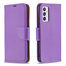 Coque Portefeuille Livre Cuir Etui Clapet B06F pour Samsung Galaxy Quantum4 5G Violet