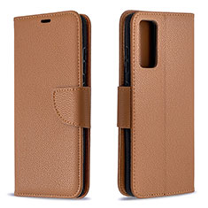 Coque Portefeuille Livre Cuir Etui Clapet B06F pour Samsung Galaxy S20 FE 4G Marron