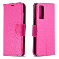 Coque Portefeuille Livre Cuir Etui Clapet B06F pour Samsung Galaxy S20 FE 5G Rose Rouge