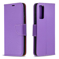 Coque Portefeuille Livre Cuir Etui Clapet B06F pour Samsung Galaxy S20 FE 5G Violet