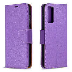 Coque Portefeuille Livre Cuir Etui Clapet B06F pour Samsung Galaxy S20 Lite 5G Violet