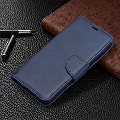 Coque Portefeuille Livre Cuir Etui Clapet B06F pour Samsung Galaxy S22 5G Bleu