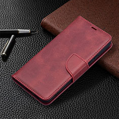 Coque Portefeuille Livre Cuir Etui Clapet B06F pour Samsung Galaxy S22 5G Rouge