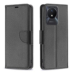 Coque Portefeuille Livre Cuir Etui Clapet B06F pour Vivo Y02t Noir