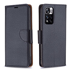 Coque Portefeuille Livre Cuir Etui Clapet B06F pour Xiaomi Mi 11i 5G (2022) Noir