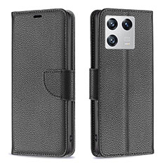 Coque Portefeuille Livre Cuir Etui Clapet B06F pour Xiaomi Mi 13 Pro 5G Noir