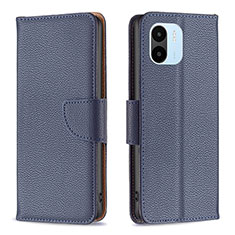 Coque Portefeuille Livre Cuir Etui Clapet B06F pour Xiaomi Poco C50 Bleu