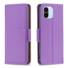 Coque Portefeuille Livre Cuir Etui Clapet B06F pour Xiaomi Poco C50 Violet