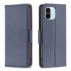 Coque Portefeuille Livre Cuir Etui Clapet B06F pour Xiaomi Poco C51 Bleu