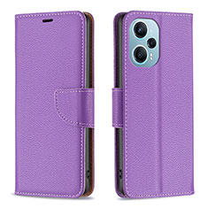 Coque Portefeuille Livre Cuir Etui Clapet B06F pour Xiaomi Poco F5 5G Violet