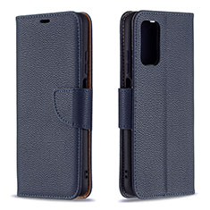 Coque Portefeuille Livre Cuir Etui Clapet B06F pour Xiaomi Poco M3 Bleu