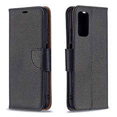 Coque Portefeuille Livre Cuir Etui Clapet B06F pour Xiaomi Poco M3 Noir