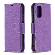 Coque Portefeuille Livre Cuir Etui Clapet B06F pour Xiaomi Poco M3 Violet