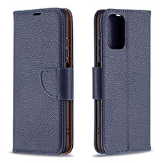 Coque Portefeuille Livre Cuir Etui Clapet B06F pour Xiaomi Poco M5S Bleu