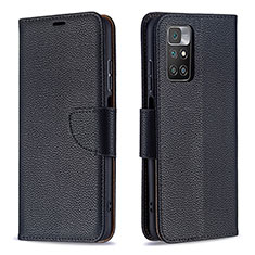 Coque Portefeuille Livre Cuir Etui Clapet B06F pour Xiaomi Redmi 10 (2022) Noir