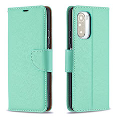 Coque Portefeuille Livre Cuir Etui Clapet B06F pour Xiaomi Redmi K40 5G Vert