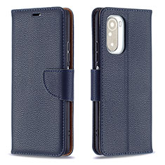 Coque Portefeuille Livre Cuir Etui Clapet B06F pour Xiaomi Redmi K40 Pro+ Plus 5G Bleu