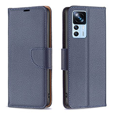 Coque Portefeuille Livre Cuir Etui Clapet B06F pour Xiaomi Redmi K50 Ultra 5G Bleu