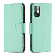 Coque Portefeuille Livre Cuir Etui Clapet B06F pour Xiaomi Redmi Note 10 5G Vert