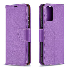 Coque Portefeuille Livre Cuir Etui Clapet B06F pour Xiaomi Redmi Note 10S 4G Violet