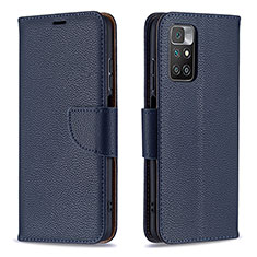 Coque Portefeuille Livre Cuir Etui Clapet B06F pour Xiaomi Redmi Note 11 4G (2021) Bleu