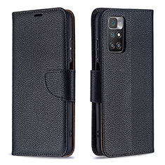 Coque Portefeuille Livre Cuir Etui Clapet B06F pour Xiaomi Redmi Note 11 4G (2021) Noir