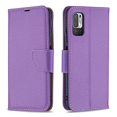 Coque Portefeuille Livre Cuir Etui Clapet B06F pour Xiaomi Redmi Note 11 SE 5G Violet