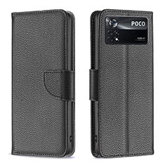 Coque Portefeuille Livre Cuir Etui Clapet B06F pour Xiaomi Redmi Note 11E Pro 5G Noir