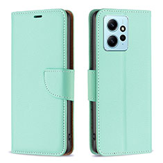 Coque Portefeuille Livre Cuir Etui Clapet B06F pour Xiaomi Redmi Note 12 4G Vert